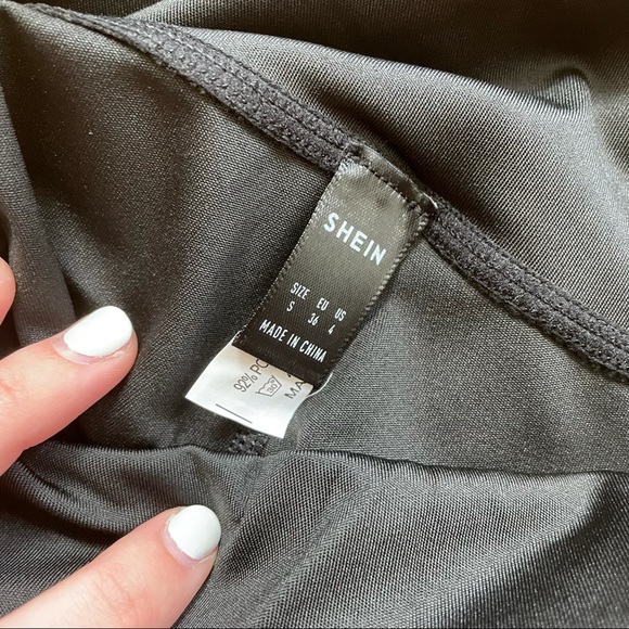 SHEIN Black Mesh Leggings - Picture 6 of 7